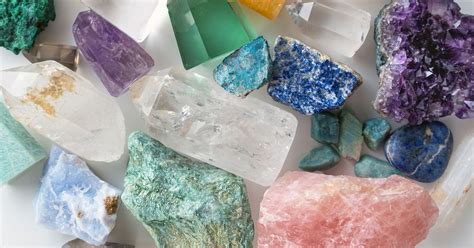 pile of fake crystals that are actually rocks